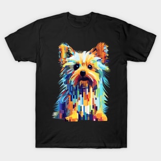 Yorkshire Terrier Dog Pet World Animal Lover Furry Friend Abstract T-Shirt